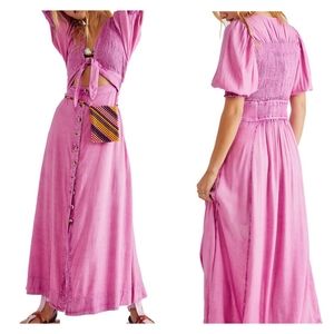 Free People Pink Maxi Dress